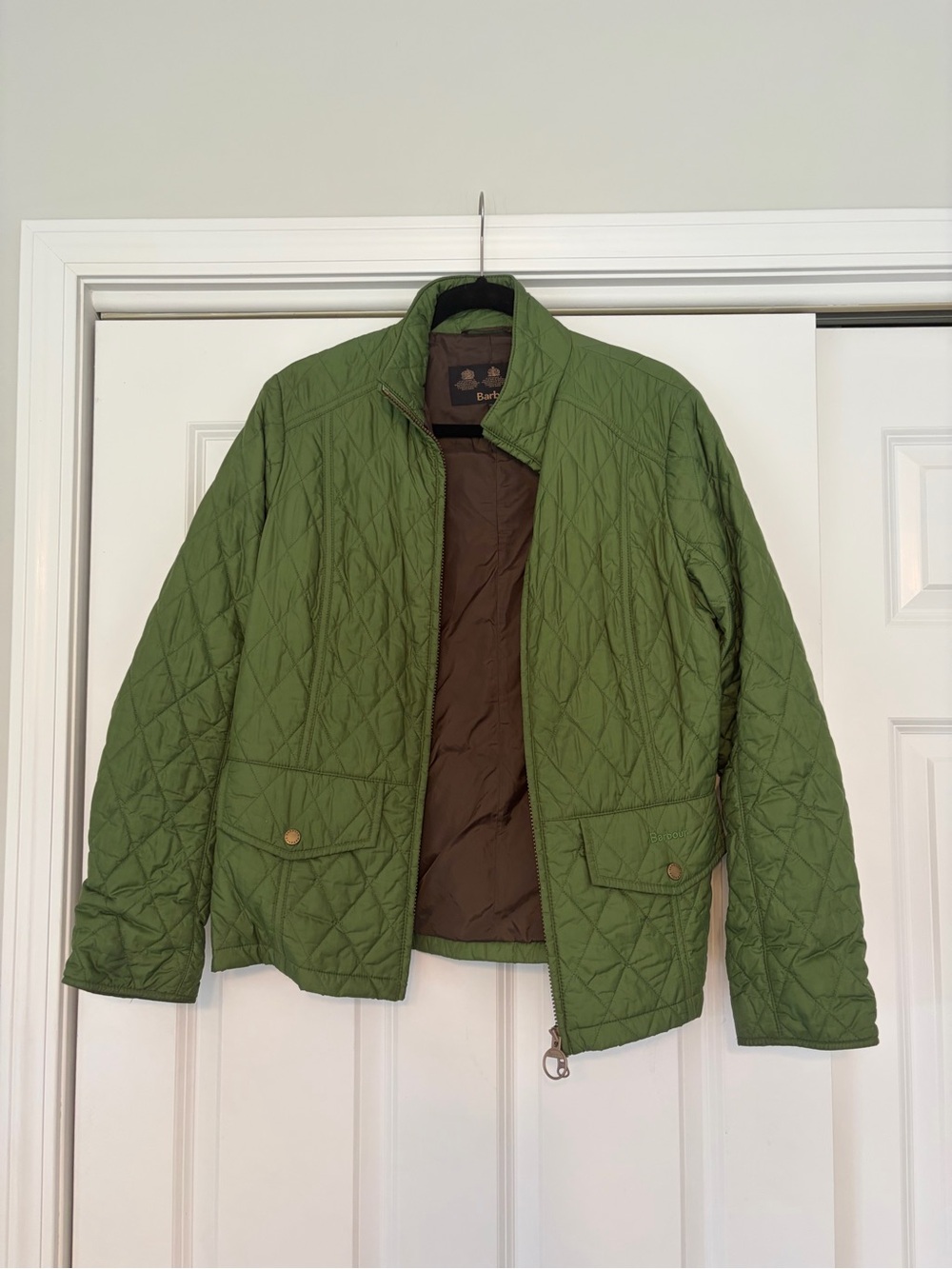 Barbour Olive Green Quilted Lightweight Jacket